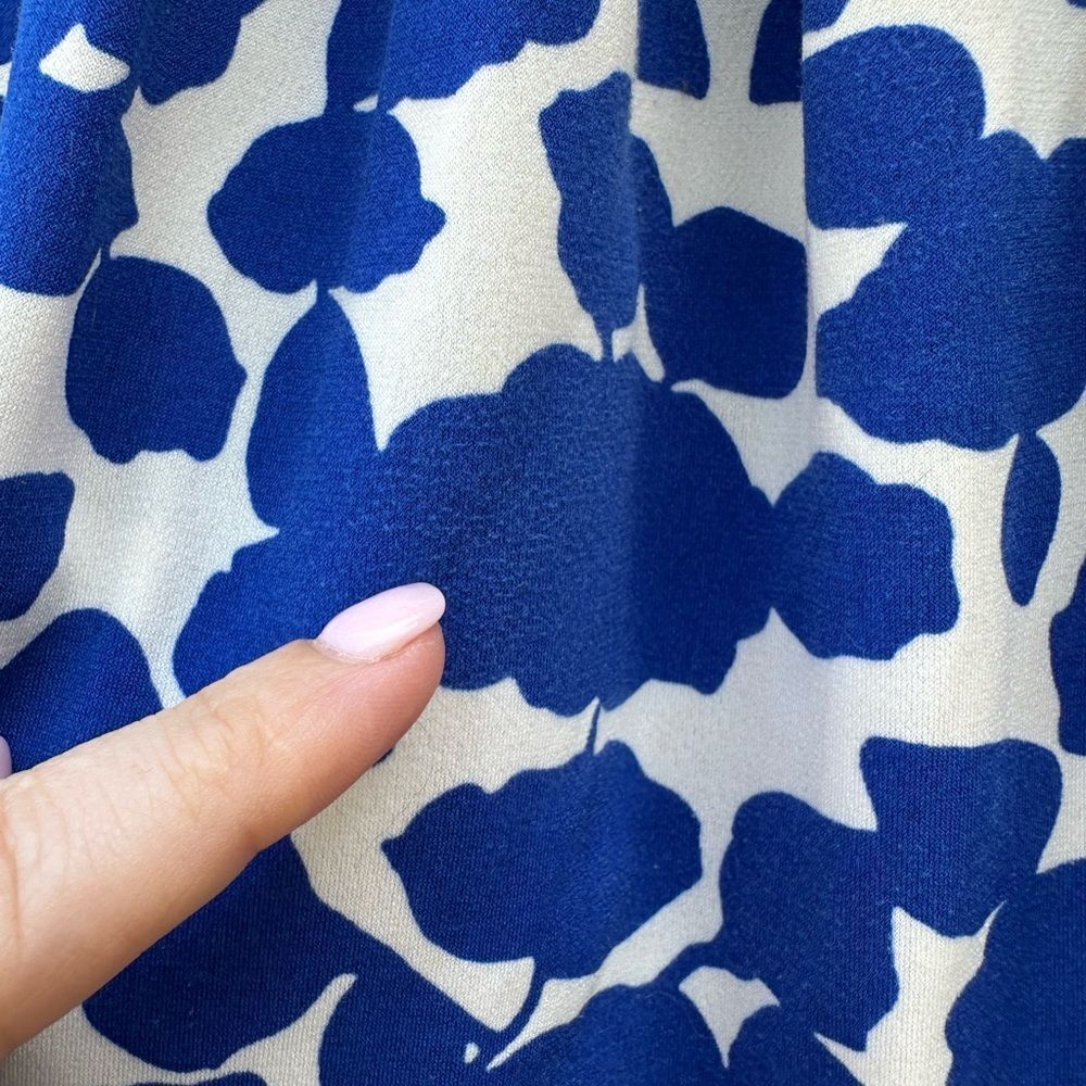 Blue and White Women's Top - Picture 3 of 7